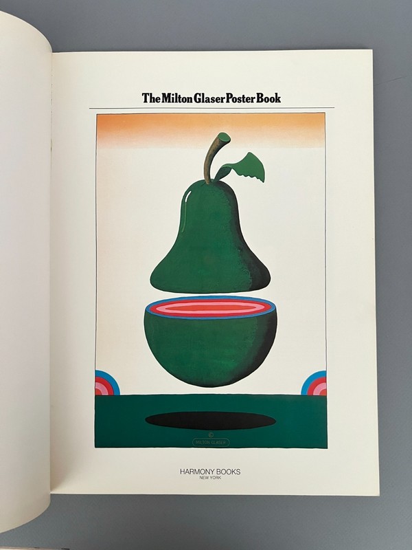 The MILTON GLASER POSTER BOOK Graphic Design 1977 Softcover Harmony 1st Edition gallery