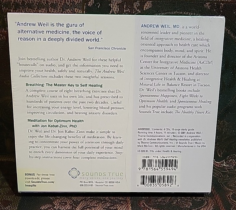 Andrew Weil Audio Collection by Jon Kabat-Zinn and Andrew Weil Audio CD NEW gallery