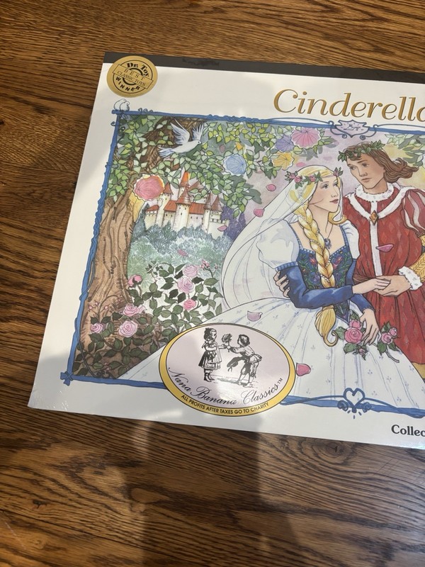 Cinderella Nana Banana Large Coloring Book Vintage Sealed 32 Pages 20” X 14” gallery