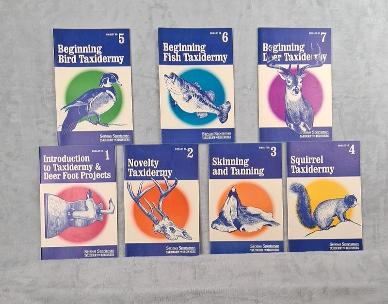 Taxidermy For Beginners Complete Set 1-7 1991 By Ken Edwards Hobby Career