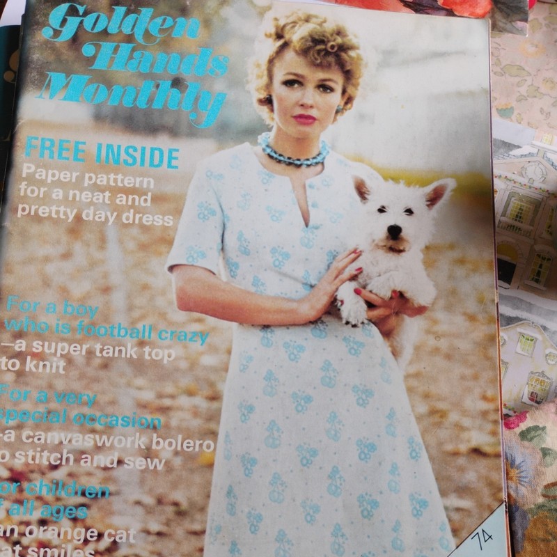 5 Golden Hands magazines issues 21, 23, 36, 38 & 50 1970s with Sewing Patterns gallery