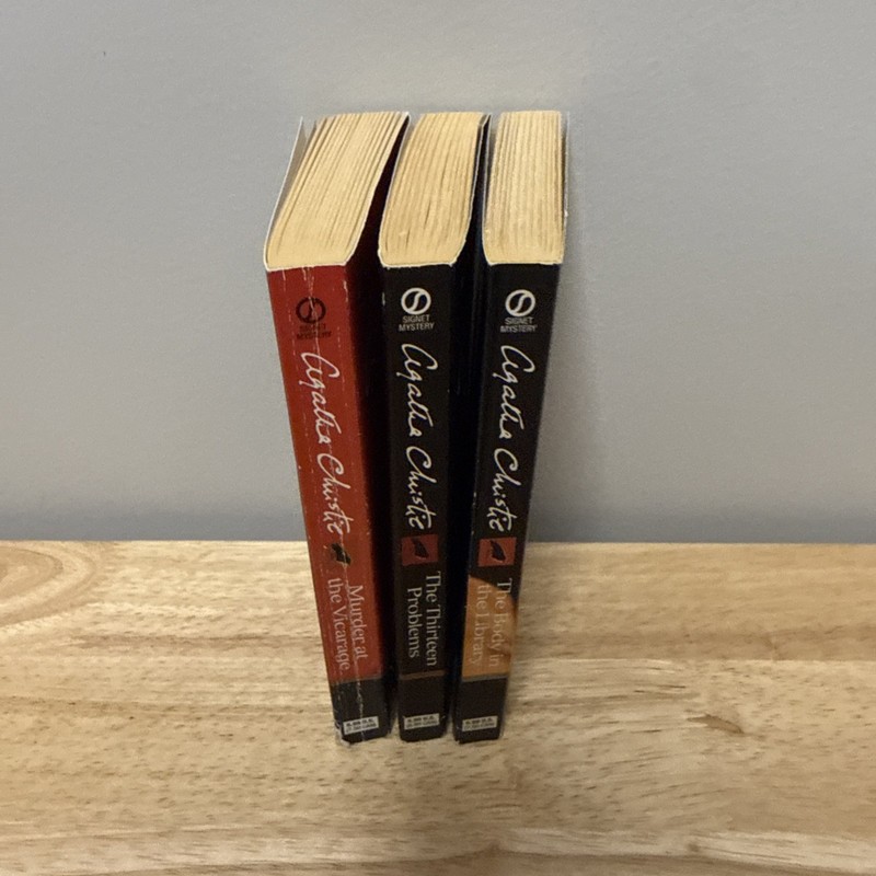 Lot of 3 Agatha Christie MISS MARPLE SERIES Vintage Paperback Books gallery
