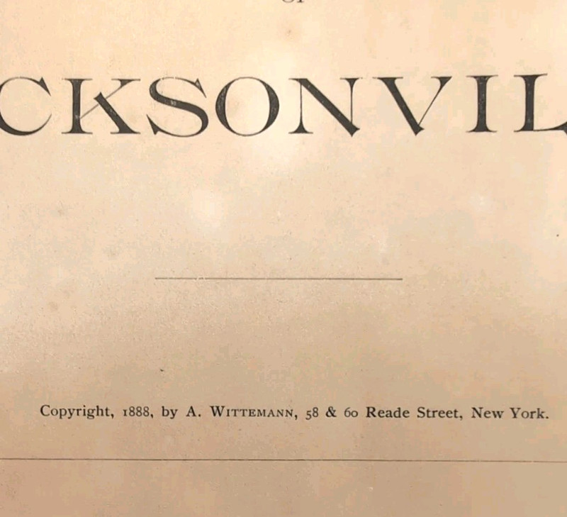 Antique Souvenir book of Jacksonville - 1888 by A. Wittemann, String tied 25 pgs gallery