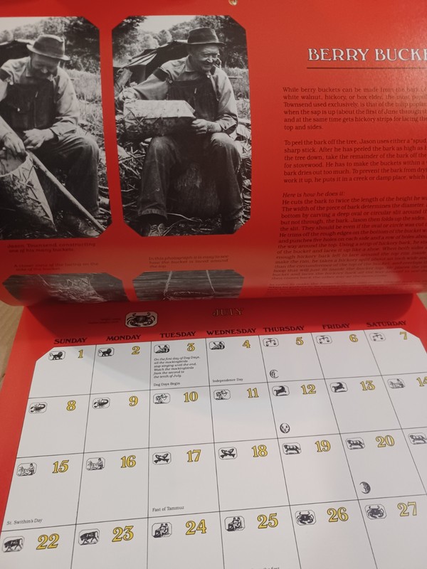 1984 The Foxfire Calendar, Rare, 13 x 10 inches gallery