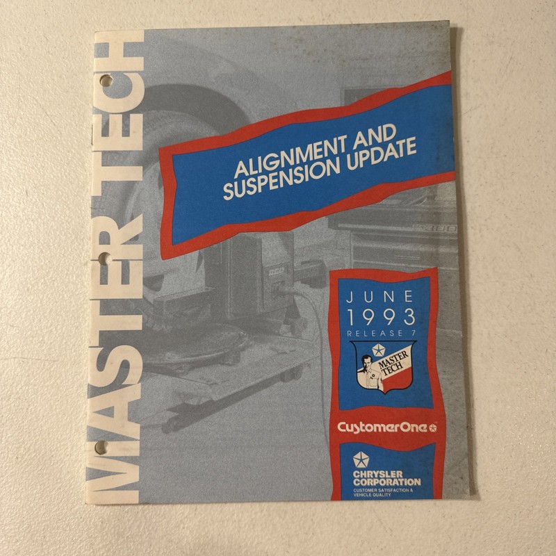 Chrysler Corporation 1993 Alignment & Suspension Master Tech Reference Book