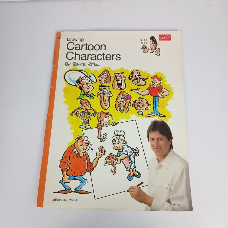 Drawing Cartoon Characters By Bruce Blitz Walter Foster How To Draw Series Book