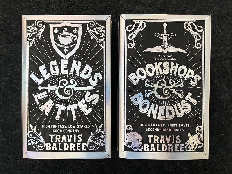 Fairyloot Legends & Lattes Bookshops & Bonedust Travis Baldree SIGNED STENCILED