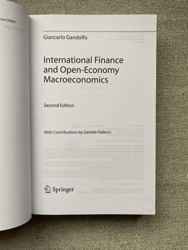 International Finance & Open-Economy Macroeconomics by G. Gandolfo (Hardcover) gallery