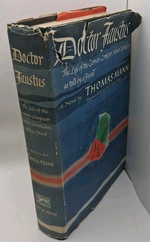 Doctor Faustus by Thomas Mann ~Book Club Edition 1948 w/Extras, Inserts HC HB DJ