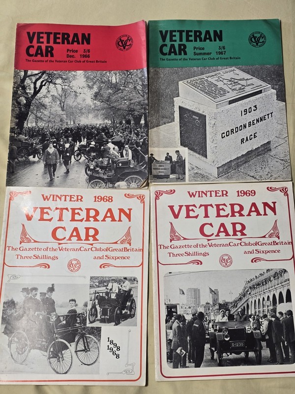 Vintage Lot 4 Veteran Car Club Gazette 1966-69 UK Advertising Daimler Motoring