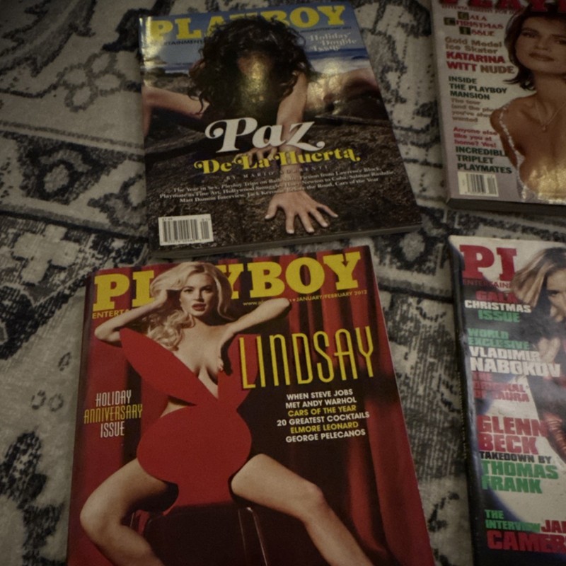 Playboy Magazine Lot 8 Tara Reid LeAnn Tweeden Lindsay Lohan Paz Vega Rare gallery