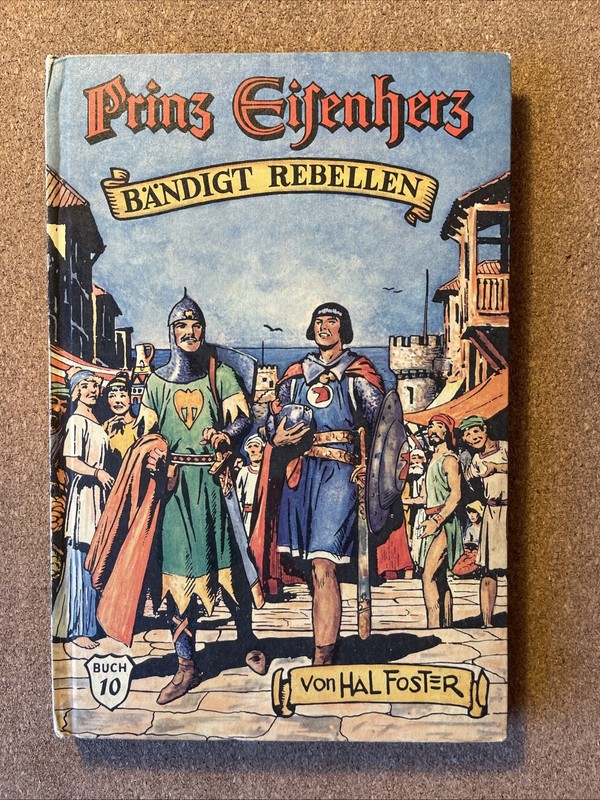 Prince Valiant Hardback IN GERMAN 1962 Book 10 Good, Hal Foster