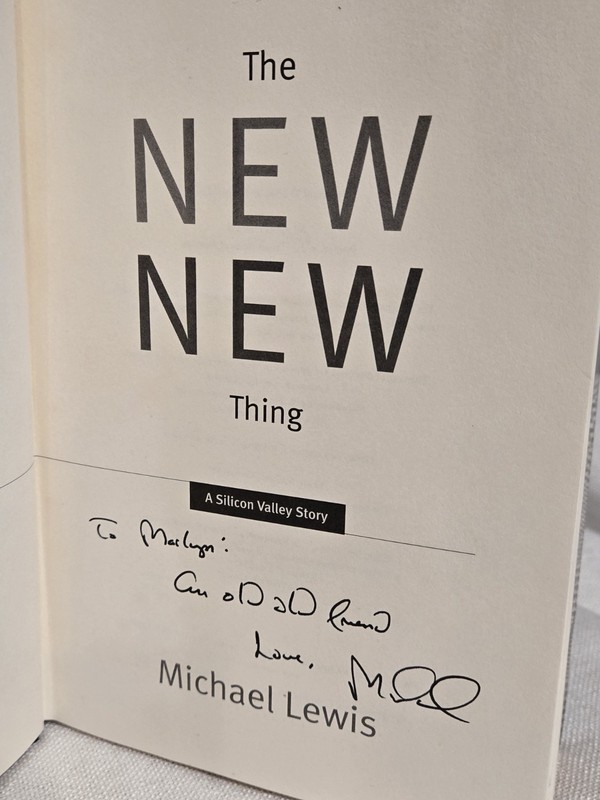Michael Lewis SIGNED First Edition Bundle -The New New Thing & Next + Rare Promo gallery