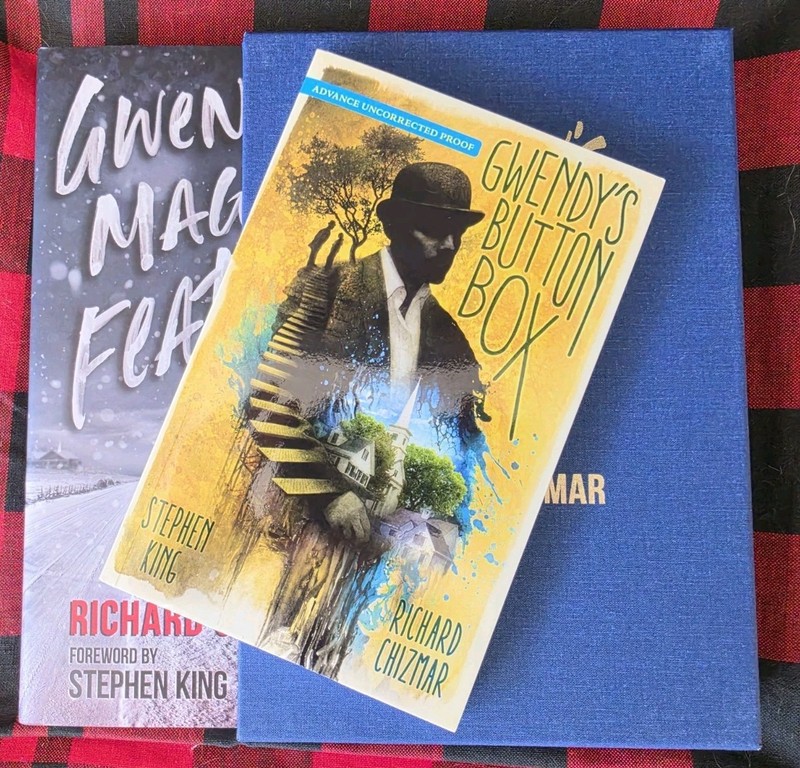 Gwendy’s Magic Feather Chizmar 🖊 LTD + GWENDY’S BUTTON BOX ARC Stephen King CD