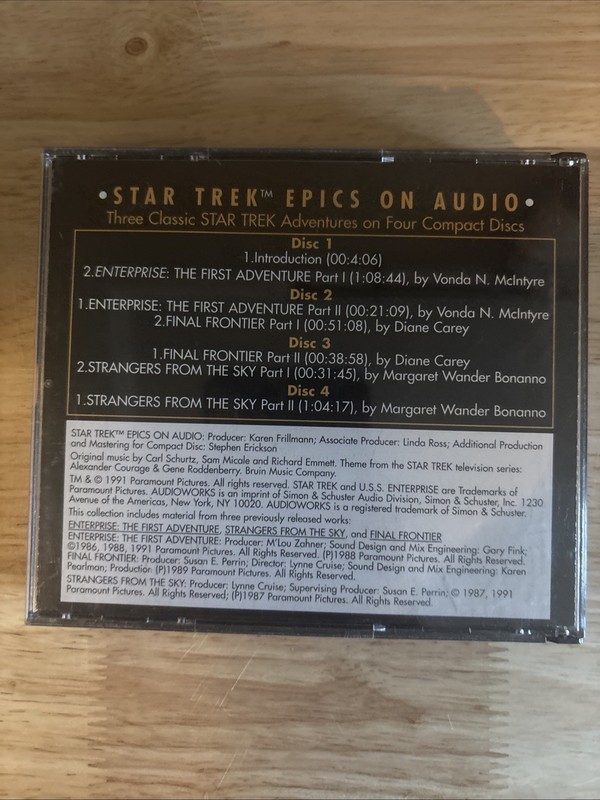 STAR TREK EPICS AUDIO CD William Shatner, Leonard Nimoy, George Takei audiobook gallery