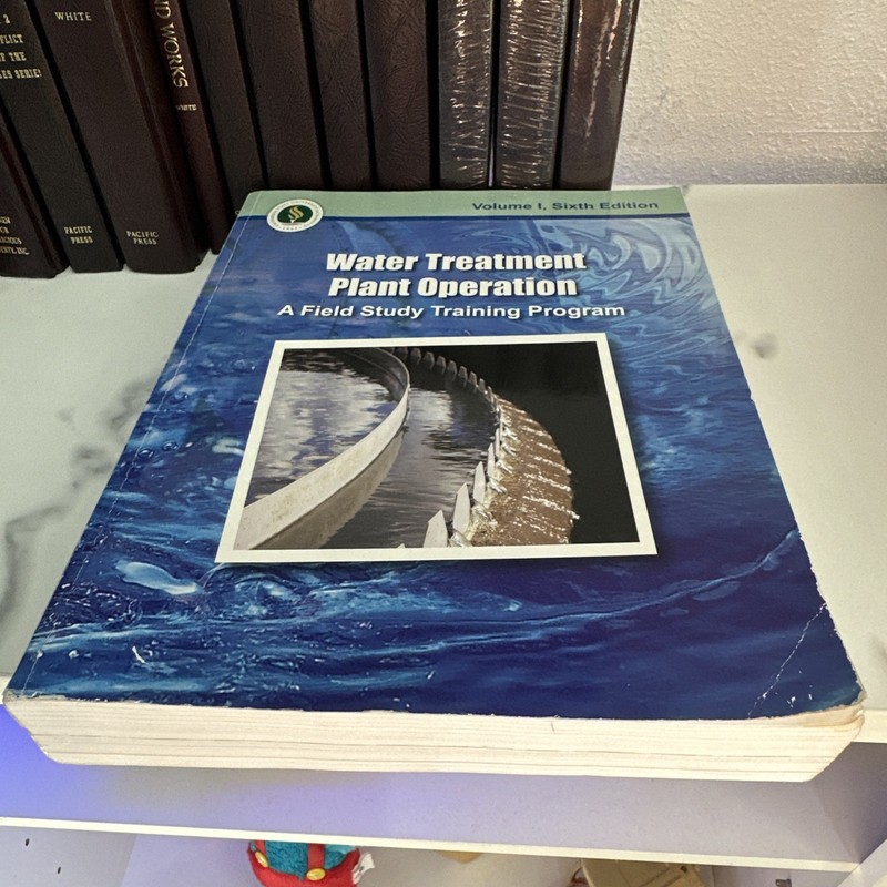 Water Treatment Plant Operation Training Program Volume 1 6th Edition Book