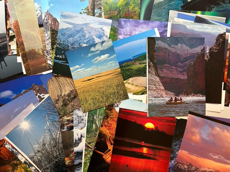 Collaging Book Pages Lot of 68 Pieces Collage Art Craft Landscapes Nature Mixed