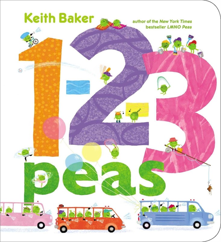 1-2-3 Peas (The Peas Series) Baker, Keith board book Very Good