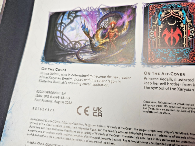Dungeons & Dragons, Light of Xaryxis, Wizards of the Coast gallery
