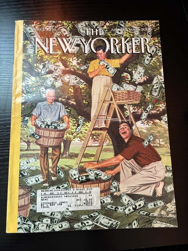 2000 APRIL 24 & MAY 1 THE NEW YORKER MAGAZINE – NICE ILLUSTRATED COVER – NY 153