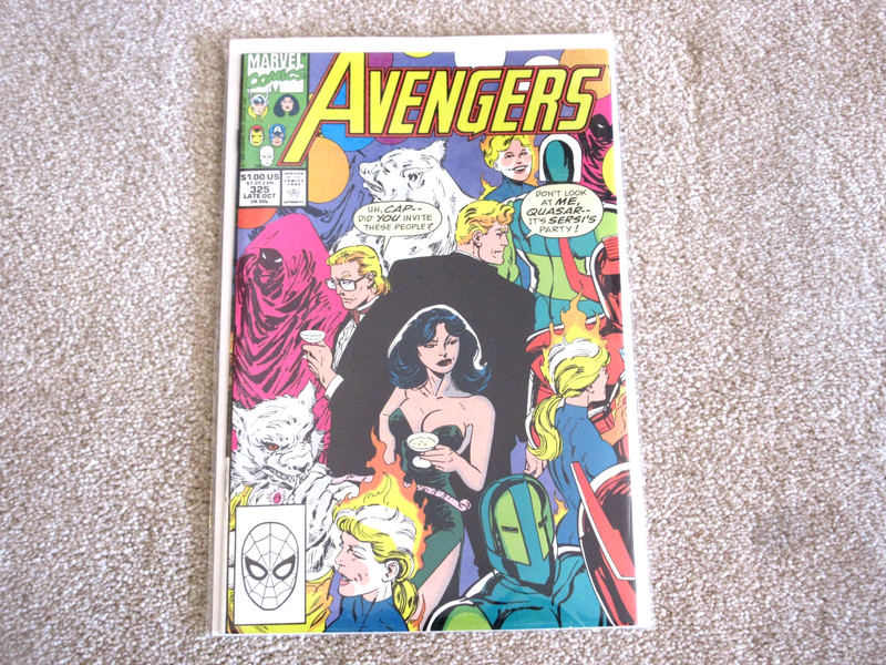 The Avengers # 325 Marvel Comics 1990 ,B&B FN+, ( Thor, Captain America)