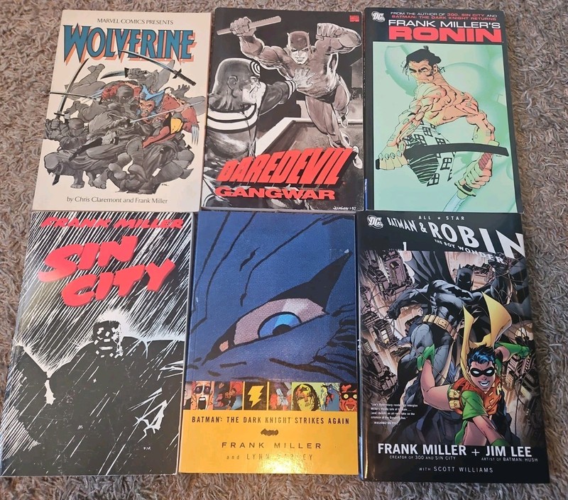 Frank Miller 6 Book Lot . 5 Tpb. 1 HC wolverine Daredevil Ronin Sin City Dk2