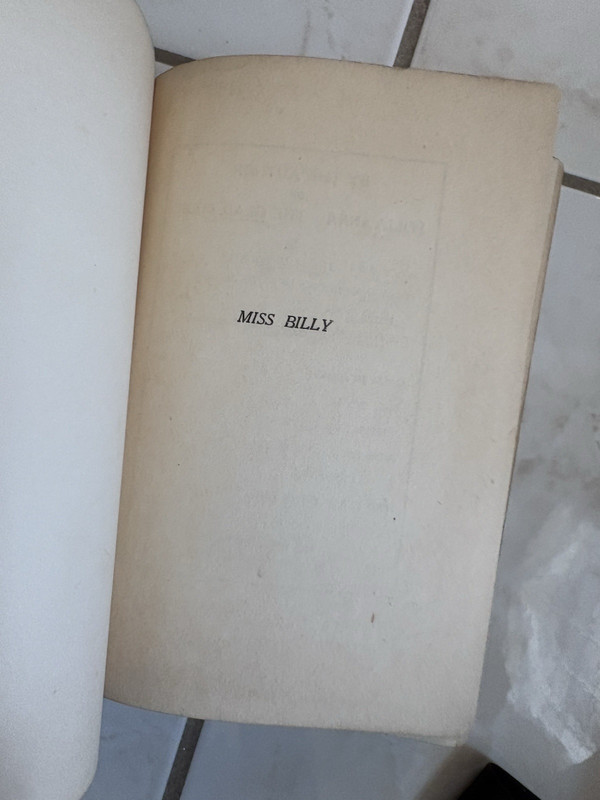 Miss Billy by Eleanor H. Porter - 1st Ed., 20th Printing June 1919- HC VG/Good gallery