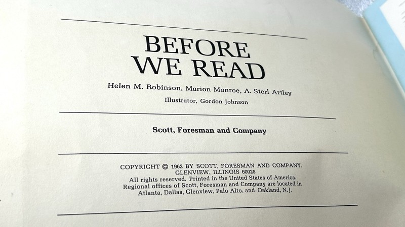 Before We Read - The New Basic Reader VINTAGE 1962 Scott Foresman and Company gallery