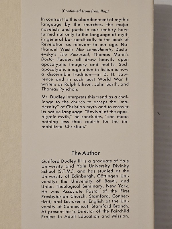 The Recovery of Christian Myth (Presbyterian). Row D. gallery