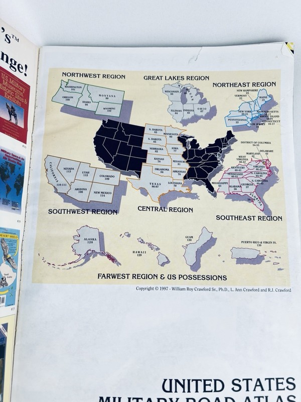 Military Living’s United States Military Road Atlas - Vintage 1997 - Maps Travel gallery