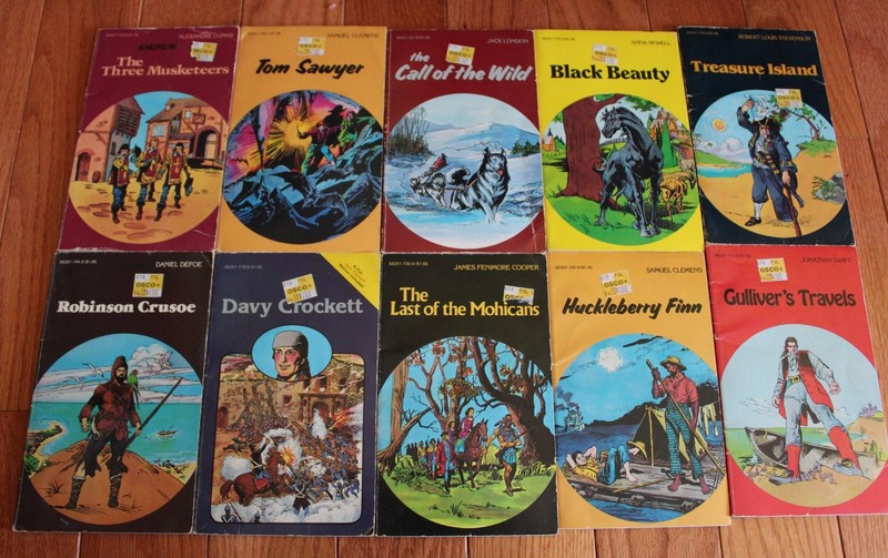 Lot of 10 Pocket Classics Vintage Graphic Novels 1980s Academic Industries