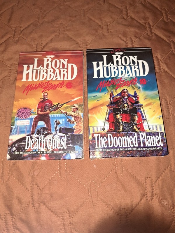 Vintage NEW SEALED Lot Of 2 L. Ron Hubbard Audio Books Death Quest Doomed Planet