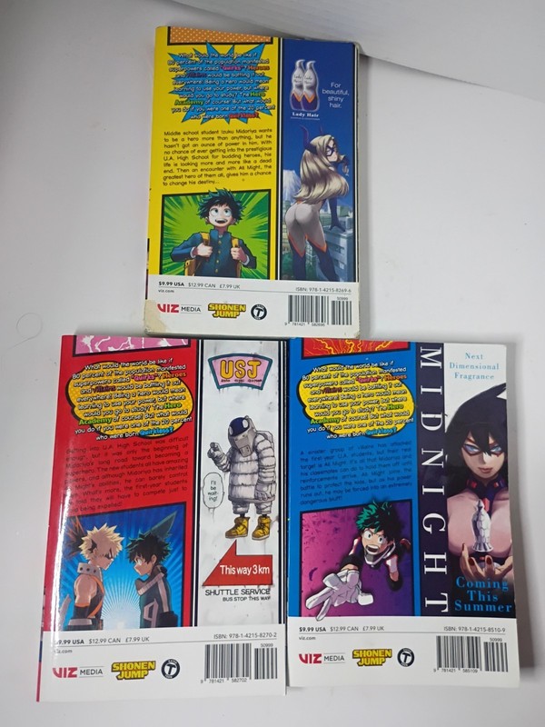 My Hero Academia Manga Books Lot Vol 1 2 3 Kohei Horikoshi English gallery