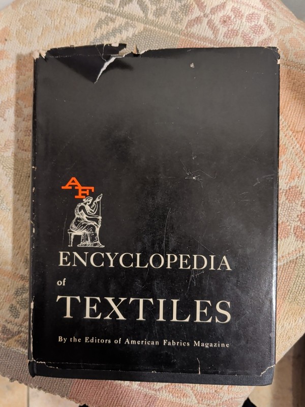 Vintage 1960 Encyclopedia of Textiles HC American Fabrics Prentice Hall