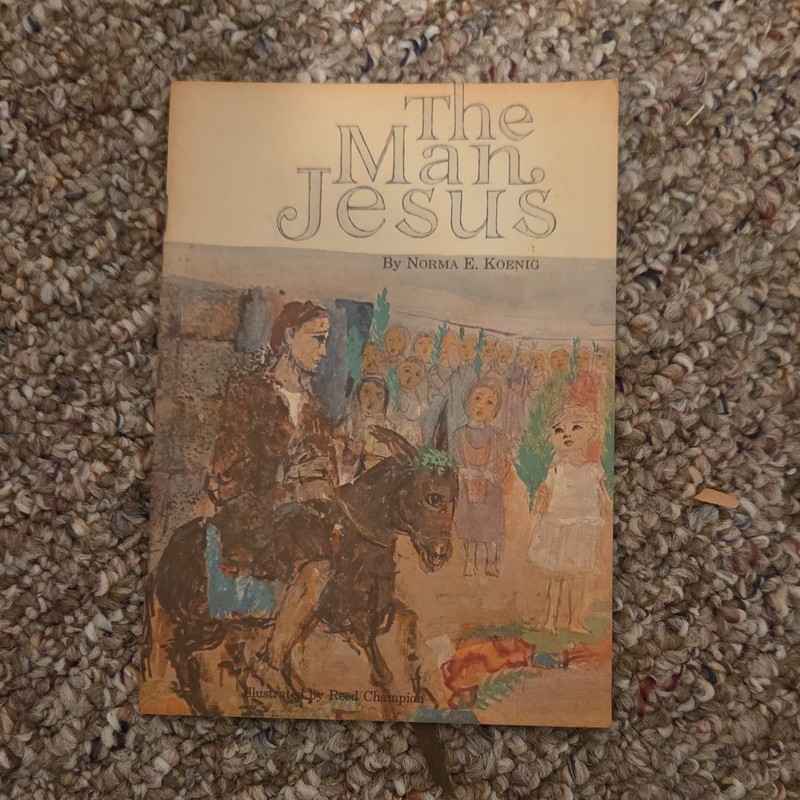 United Church Press The Man Jesus Norma E. Koenig PB Rev 1961 Illus KI-2