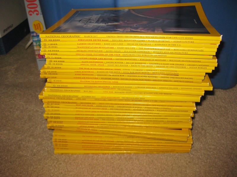 National Geographic Magazine Lot of 39 2002-23 Complete Years 2021 & 2022
