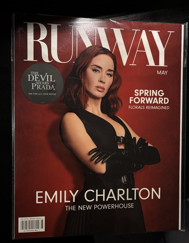 Runway Magazine The Devil Wears Prada 2 Emily Charlton May 2026 Promo/ Limited