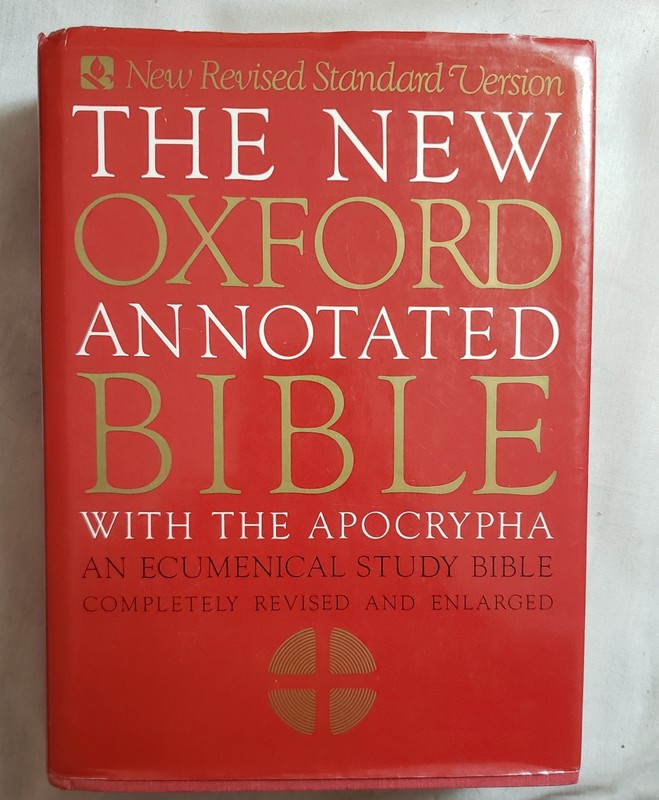 New Oxford Annotated Bible w/the Apocrypha HCDJ 1991 NRSV Oxford Univ Press