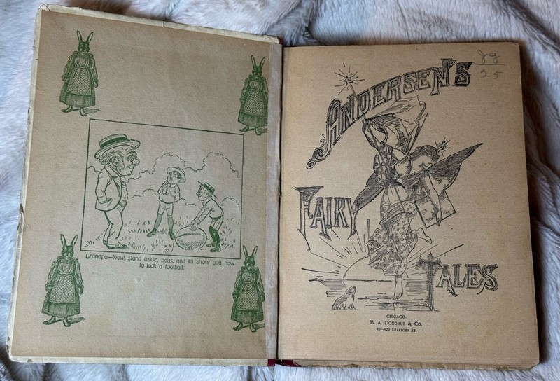 Antique Andersen’s Fairy Tales c. 1900 M.A. Donohue Chicago Young Folks Classi gallery