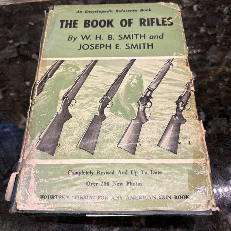 1963 THE BOOK OF RIFLES AN ENCYCLOPEDIA HC REFERENCE BOOK OF GUNS, FIREARMS