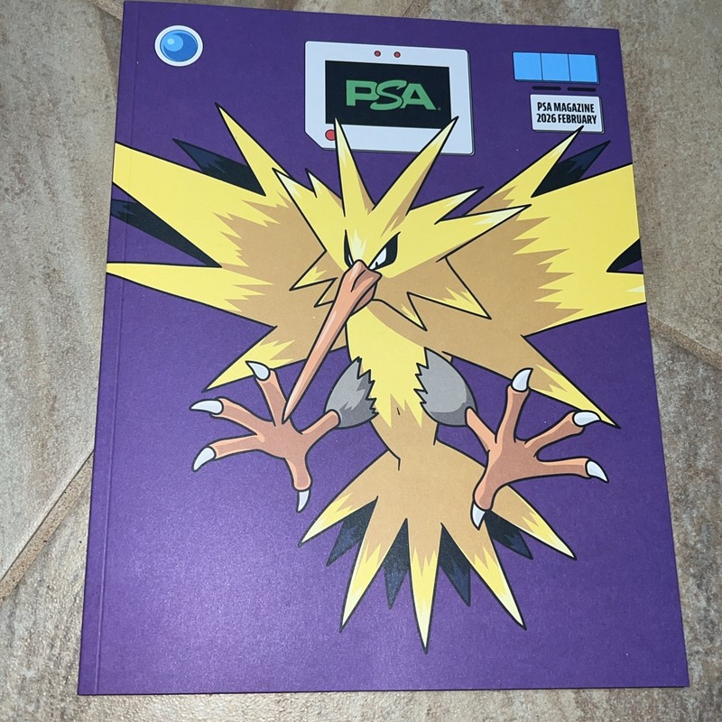 PSA MAGAZINE February 2026 Volume 23 Zapdos Pokémon Cover