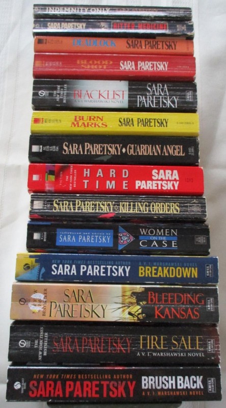 SARA PARETSKY 14 Book VI WARSHAWSKI Mystery Lot BRUSHBACK BREAK DOWN BLACKLIST +