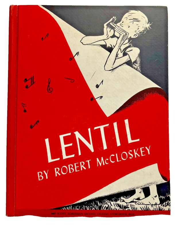 Lentil by Robert McCloskey: Scott Foresman Co Special Ed. 1968 Includes Record