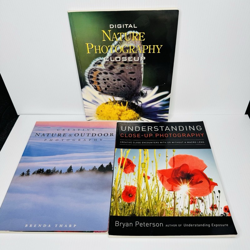 Lot of 3 Nature Photography Books Bryan Peterson Joni Cox Brenda Tharp Amphoto