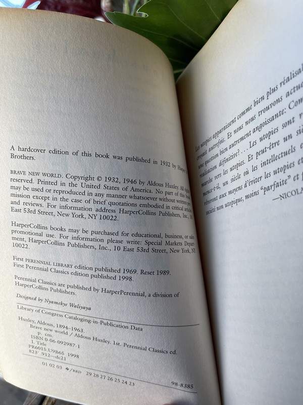 Perennial Classics Ser.: Brave New World by Huxley Aldous (1998, Trade... gallery