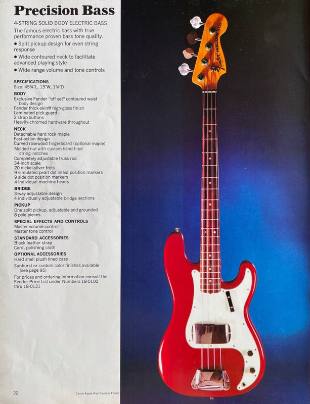 Original 1970’s Fender Precision Bass / Telecaster Bass Case Candy