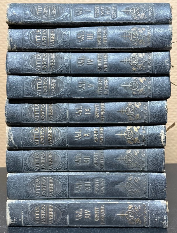 9 Vol. SET ELBERT HUBBARD LITTLE JOURNEYS 1928 Vols 1,3-5,9,10,12-14