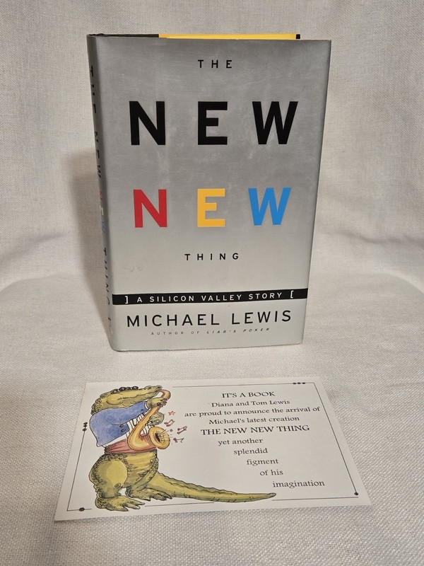 Michael Lewis SIGNED First Edition Bundle -The New New Thing & Next + Rare Promo gallery