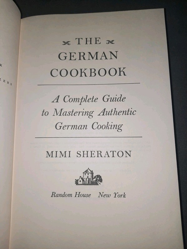 The German Cookbook Mimi Sheraton Hardcover + DJ 1965, 1993 Clean VGC gallery