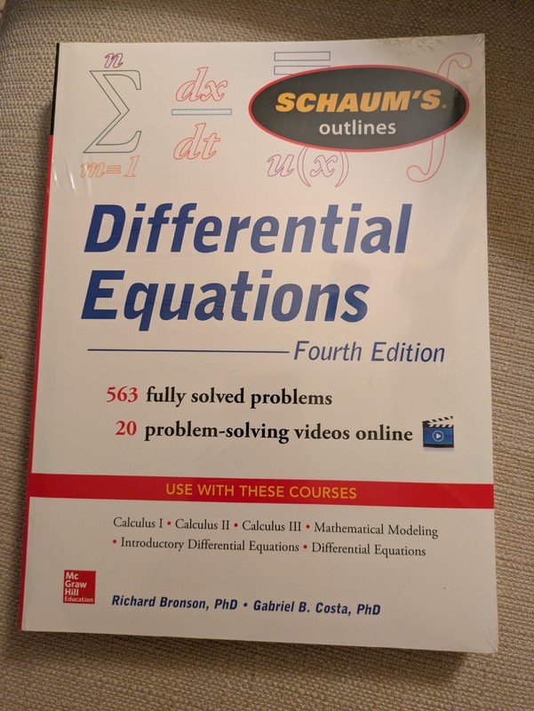 Brandnew Schaum’s Outline: Differential Equations,4e